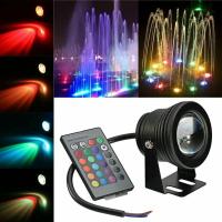 Lámpara De Foco LED RGB Impermeable Para Piscina Acuario Jardín Exterior 12V 110V 220V 15W Bombilla De Iluminación Subacuática Contemporánea ABS - details 4