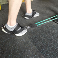 2 PCS De Strap De Tobillo Para Ejercicios De Fitness Resistencia Para Máquinas De Cables Abductores De Glúteos Y Kickback De Pierna Cubierta De Zapato Cinturón De Drenaje Metálico De Nylon - details 2