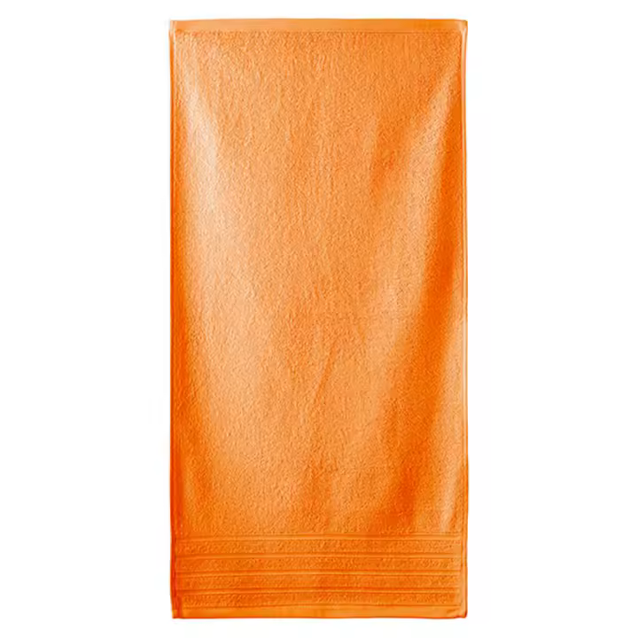 Lanovenanube - Toalla baño DIAMANTE - 100% algodón rizo americano - Color Mango - 1