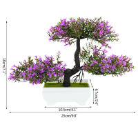 Pequeño Árbol Bonsái Artificial Verde En Maceta Flor Falsa Para Decoración De Habitaciones Casas Bodas Jardines Arreglo Ornamental - details 7