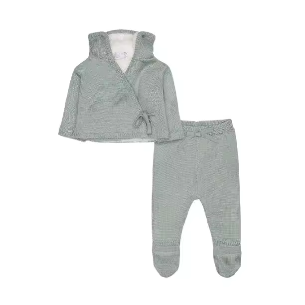 Conjunto de dos piezas para bebé unisex: chaqueta y polaina talla 12 meses-321011-Street Monkey - 1