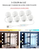 Lámpara De Espejo De Maquillaje LED Desmontable Profesional Luz De Cosméticos USB Para Vestíbulo De Hollywood Iluminación De Mesa De Vestir - details 4