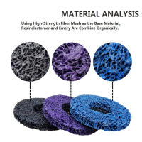 Discos Abrasivos Coral Poly Strip Para Masa 100/115/125mm Rueda De Polimento Y Limpieza Eliminación De Oxígeno Para Amoladora Angular - details 4