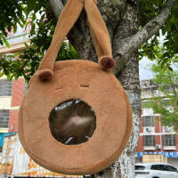 Mochila De Peluche Capybara Kawaii Moda Muñeco Peluche Bolsa Infantil Mochila De Hombro Mini Bolsa Para Regalos Para Novia - details 12