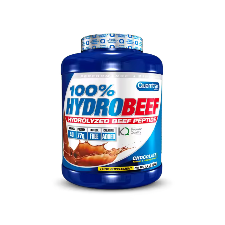 100% HYDROBEEF 2 Kg - Proteina hidrolizada de absorción rápida para apoyar la recuperación. QUAMTRAX Protein - 1