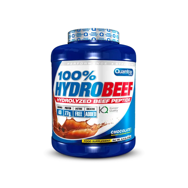 100% HYDROBEEF 2 Kg - Proteina hidrolizada de absorción rápida para apoyar la recuperación. QUAMTRAX Protein - 1