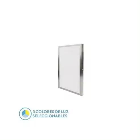 Panel Llano LED 36w 3000k-4000k-6500k 3,8x30x60 Cm Niquel 3600lm - FABRILAMP - 1
