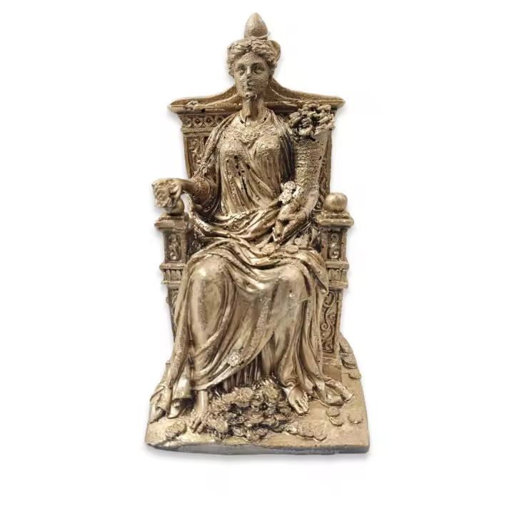El Alquimista - Vela Diosa de la Fortuna En Trono 25 Cm - Decorativa y Sin Llama - Altura 25 Cm - 1