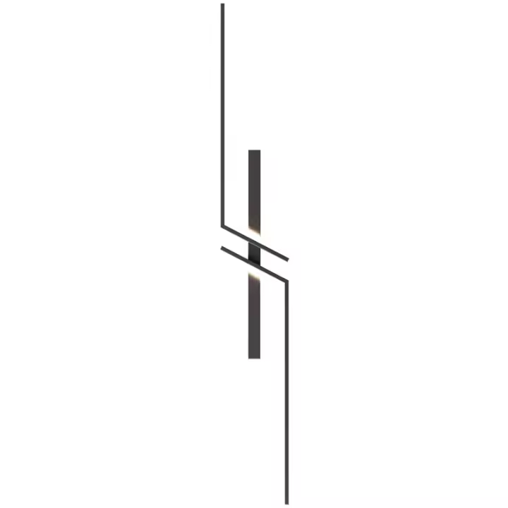 Lámpara De Pared LED Minimalista Moderna En Blanco Y Negro Para Decoración Interior Iluminación Dual Para Sala De Estar Y Dormitorio - 1