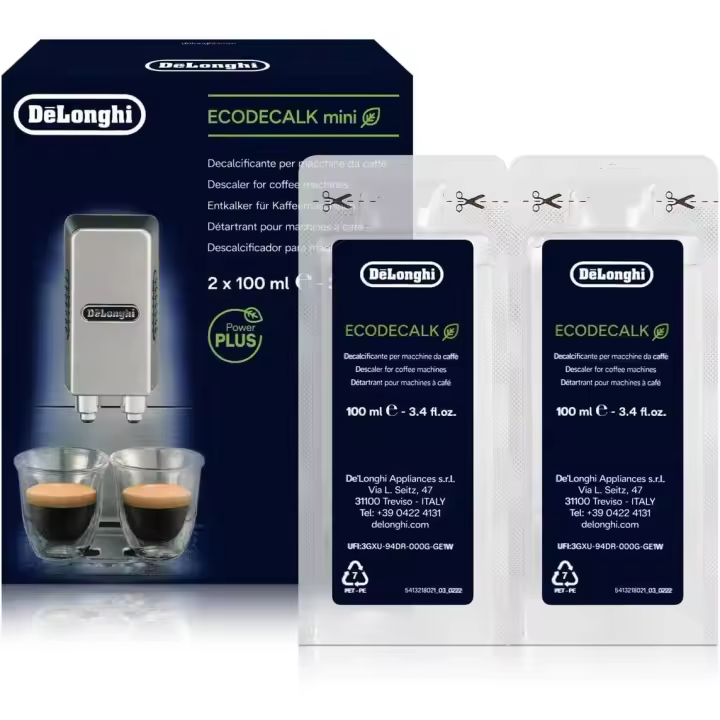 Descalcificador Universal Para Cafeteras DELONGHI - Cod. 5513296011 - Pack 2x100 ml - 1