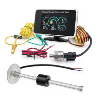 Medidor De Nivel De Combustible Y Presión Del Aceite Para Coche Con Sensor De Nivel De Combustible Y Temperatura Del Agua 4 En 1 Digital LCD 12V24V - details 10