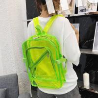 Mochila Escolar De Plástico Para Mujer Coreana Primavera Verano Colores Caramelo Transparente PVC Mochila De Goma Para Niñas - details 7