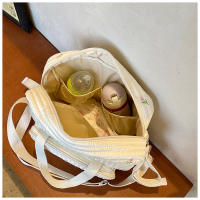 Bolso Grande Para Mamá Organizador De Bebé Maternidad Bolsa De Diaper Bordada Para Mujer Cruzable Hombro Viaje Al Hospital - details 22