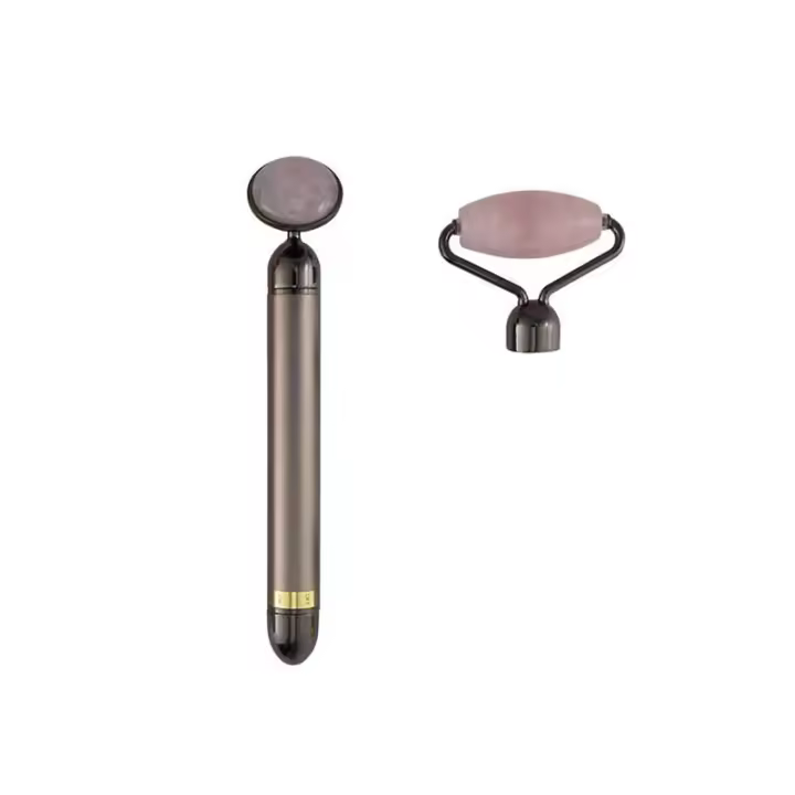 Rodillo de jade Rodillo facial de amatista natural superior y Gua Sha - 1
