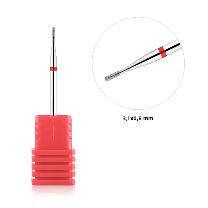 Broca De Uñas Para Limpiar Cutículas 3/32'' Seguridad Diamante Herramienta De Manicura Para Piel Muerta Y Preparación De Uñas - 1