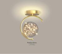 Lámpara De Techo Moderna LED Con Cristal Y Estrellas Fuente De Iluminación Para Dormitorio Estudio Decoración De Habitaciones Material Aluminio - details 4