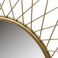 Espejo Decorativo Dorado Fornord - Flor de Metal - 56x56 Cm - details 2