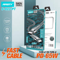 Nuevo Cable de Datos Carga Ultra Rápida 65W Tipo C a Tipo C Protección de Carga Inteligente Color Rojo Modelo S-022 - details 1