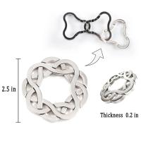 Juguete De Resolución De Labyrinto 3D De Aleación (Plata) Anillo De Cerradura Juguete De Alivio Del Estrés Para Niños Y Adultos - details 0