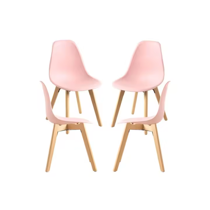 Pack 4 Sillas Kelen - Rosa - 1