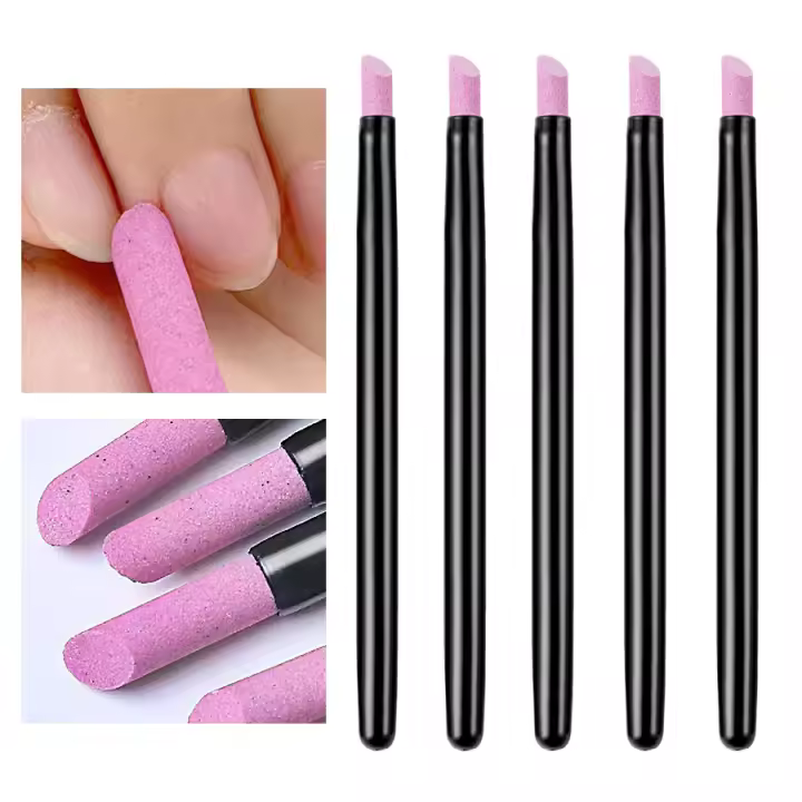 5Pcs Plástico Portátil De Cuarzo Para Cuidado De Uñas Herramientas De Manicura Para Eliminación De Polvo Y Cutícula - 1