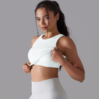 Sujetador Deportivo De 2 Niveles Para Mujer Sexy Yoga Alta Soporte Impacto Deporte Ropa Interior Correr Secado Rápido Top Deporte Gimnasio Con Almohadillas - details 2