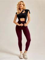 Leggings Para Mujer Con Efecto Manguera Push up Booty Para Gimnasio Y Yoga Pantalones De Gym De Compresión Elástica Amplia - details 1
