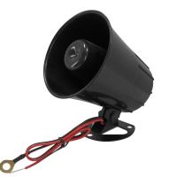 Alarma De Sirena Universal Para Coche Motocicleta Camión 125dB Fuerte Advertencia Mini Altavoz 12V 24V 15W Negra ABS - details 0
