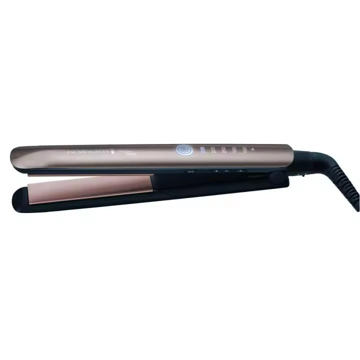 Remington Plancha De Pelo Profesional Keratin Therapy Pro S8590 | Queratina Y Aceite De Almendras, Placas Flotantes Extralargas, Revestimiento De Cerámica, Control Digital, 5 Niveles De Temperatura Hasta 230°C para un Acabado Profesional - 1