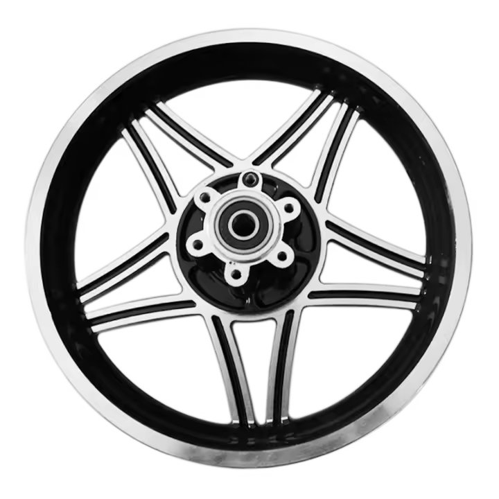 Rueda Delantera De 12 Pulgadas Para Bicicleta Eléctrica Aleación De Discos Compatible Con Neumáticos De 12 1/2x2 1/4 a 12 1/2x3.0 Incluye Hub Y Tubo Interno - 1