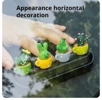 Juego De 4 Suculentas De Resina Miniatura De Cactus Para Decoración De Coche Oficina Hogar Sala De Estar Accesorios De Jardín Faeiro - details 5