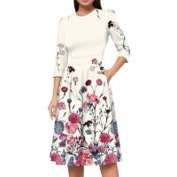 Vestido Para Mujer Traf 2024 De Manga 3/4 Casual Y Elegante Con Bolsillo Y Cierre Trasero Vestido Femenino De Organza Mid-calf Para Todas Las Temporadas - details 1
