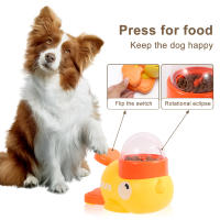 Máquina De Alimentación Automática Para Perros Y Gatos Juguetes Interactivos Amarillo Pato Alimentador De Alimentos Para Mascotas - details 3