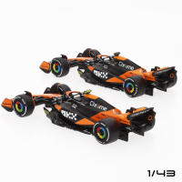 Burago - Coche McLaren SF-24 de Norris y Piastri escala 1:43, set de 2 réplicas oficiales temporada 2024, acabados detallados, diseño de competición y cuerpo metálico - details 2