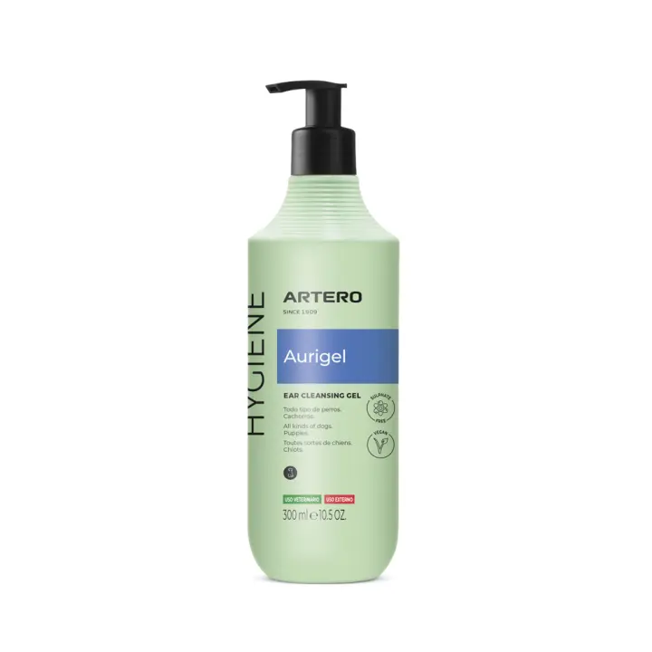 Limpiador de Oídos para Perros Artero Aurigel – Gel Higiénico con Árbol de Té, Antiséptico Natural, Fácil Aplicación, Uso Profesional y Doméstico – 100 ml - 1