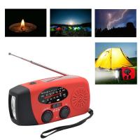 Radio De Mano Con LED Y Alerta Del Tiempo FM AM WB NOAA Recargable Por USB Y Crank 600mAh Resistente Al Agua Para Camping Y Emergencias - details 13