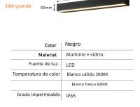 Lámpara De Pared LED 12W 18W 30W Impermeable Para Exterior Iluminación De Puerta De Porche Decorativa Para Jardín Y Courtyard Material De Aluminio - details 1