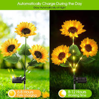 Lámpara Solar LED Girasol IP65 Impermeable Para Jardín Patio Escenario Decoración De Fiestas Y Bodas Luz De Exterior - details 1