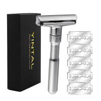 Afeitadora De Seguridad Ajustable YINTAL En Aleación De Zinc Completa Para Hombres Corte Cerca Clásico Doble Borde Raseros - details 0