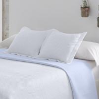 Mommata Colcha Lisa Reversible Termosellada Azul. - details 4