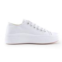 ANDY-Z  AZ1008 blanco Zapatillas de lona   para  mujer.  plataforma suela - details 1