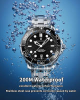 Reloj Mecánico Para Hombre PAGANI DESIGN 2023 Resistente Al Agua 20Bar Con Movimento NH35A De Japón Calibre De Acero Inoxidable Y Cristal De Zafiro - details 4