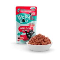 Comida húmeda para gatos sin gluten, 6 unidades de 125g - Pollo y Atún-ANIMALUJOS - details 0