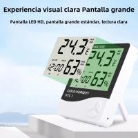 Medidor De Temperatura Y Humedad Digital LCD HTC-2/HTC-1 Estación Meteorológica Con Reloj Para Interior Y Exterior - details 12