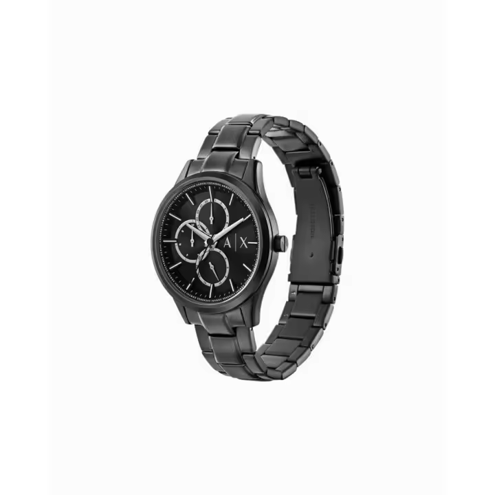 Set Armani Exchange reloj y pulsera Dante total black ORIGINAL con garantía y packaging oficiales de la firma - 1