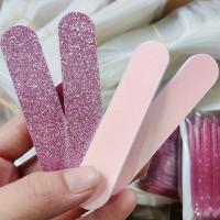 Set De 12 Piezas De Cuidado De Uñas Con Brillo Rosa Kit De Arte De Uñas Y Pedicura Con Pulidor De Corazón Rodillo De Cristal Y Lápiz De Archivo Doble Cara - details 1