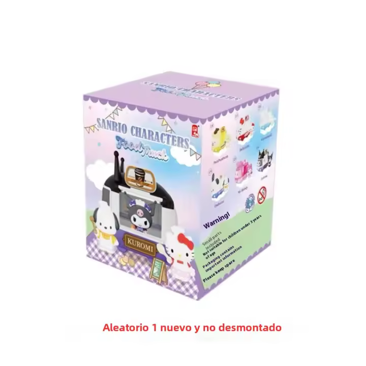Auténtico Camión De Comida Sanrio Muñeco De Caja Sorpresa Coche Pequeño Ornamento Kuromi Pacha Perro Grande Gato Katie Modelo Se Puede Dar - 1
