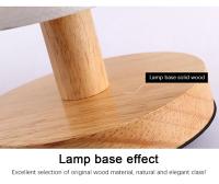 Lámpara De Noche LED Para La Cama Estilo Chino Sencillo Decoración De Mesa Con Enchufe USB Y Sombrilla De Tela Luz De Dormitorio Dimmable - details 10