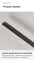 Luz De Pared LED Moderna Minimalista En Negro Iluminación Interior Elegante Para Sala De Estar Dormitorio Pasillo Decoración De Luces Verticales Sencillas Y Elegantes - details 17