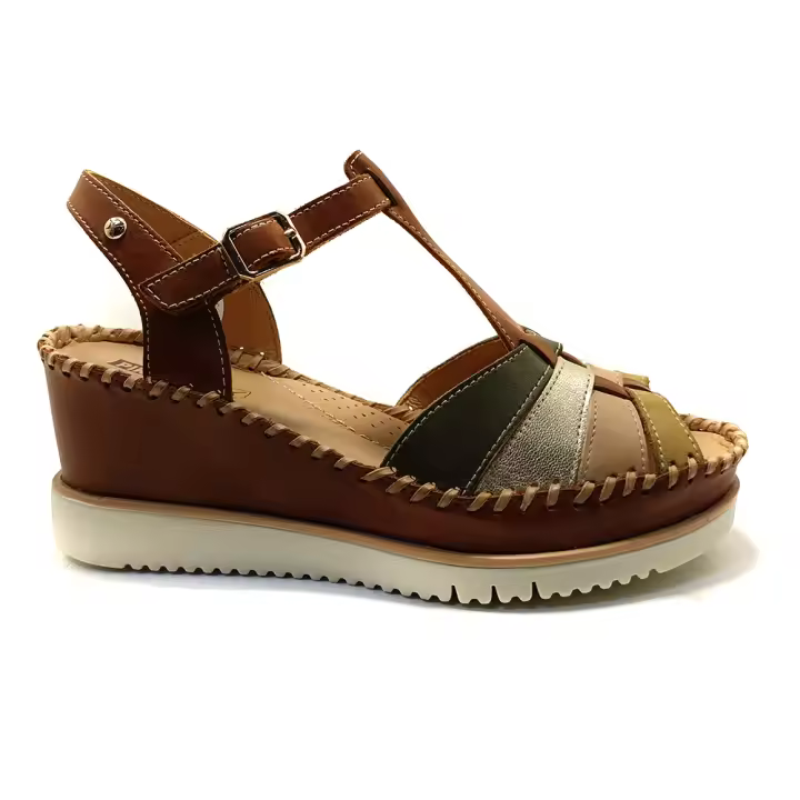 Pikolinos Aguadulce W3Z-1836C1  Sandalia Con Cuña Pikolinos  Para Mujer Color Nata. - 1